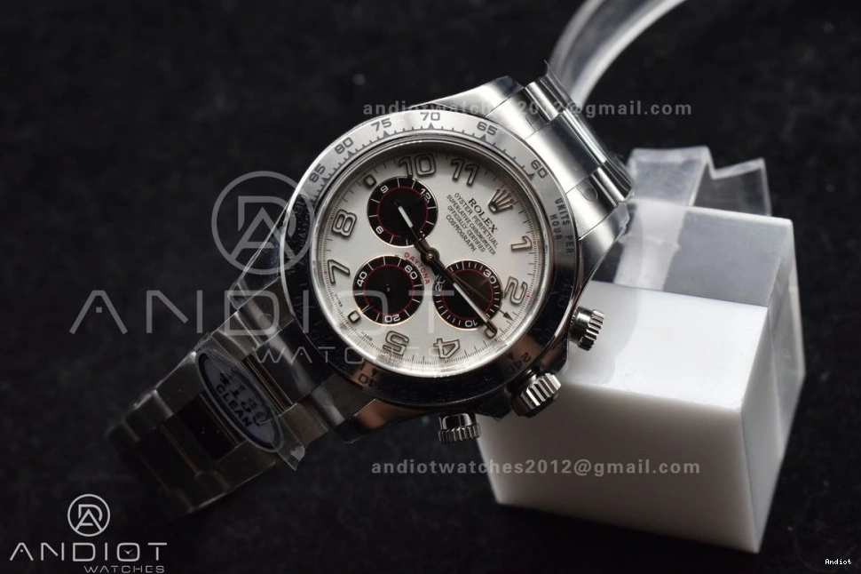 White 1:1 Dial V2 116509 Best on Bracelet SA4130 Daytona Edition SS Markers Arabic Clean 0502